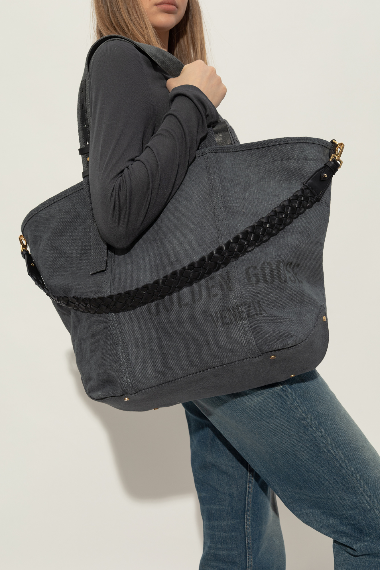 Grey 'Shopper' type bag Golden Goose - Vitkac AS